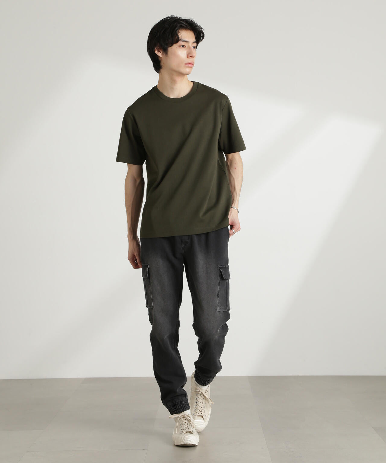 ダブルスムースクルーネックTシャツ 半袖