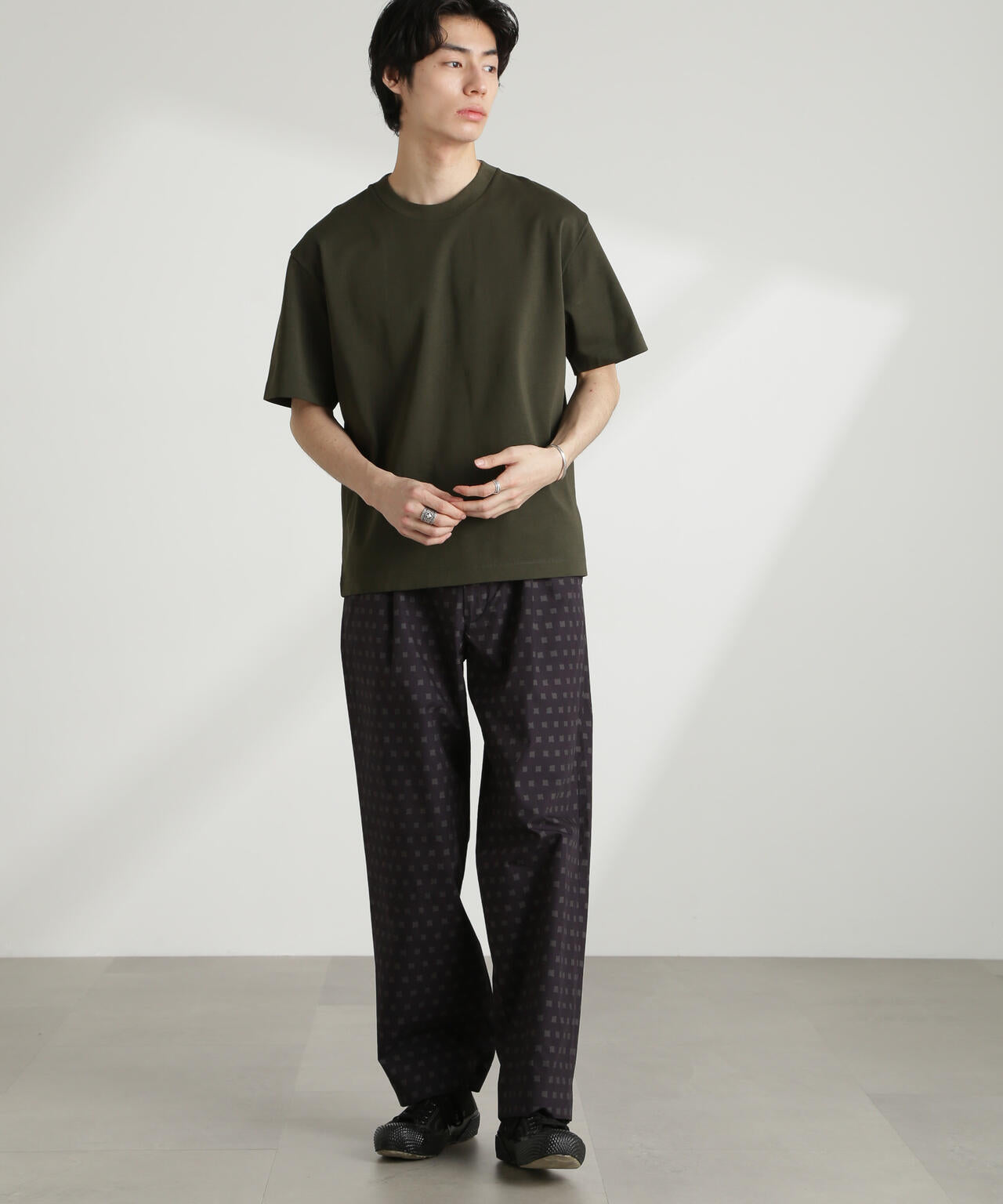 ダブルスムースクルーネックBIGTシャツ 半袖