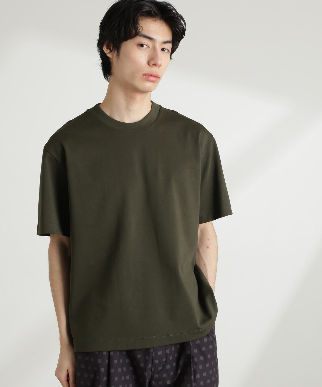 ダブルスムースクルーネックBIGTシャツ 半袖