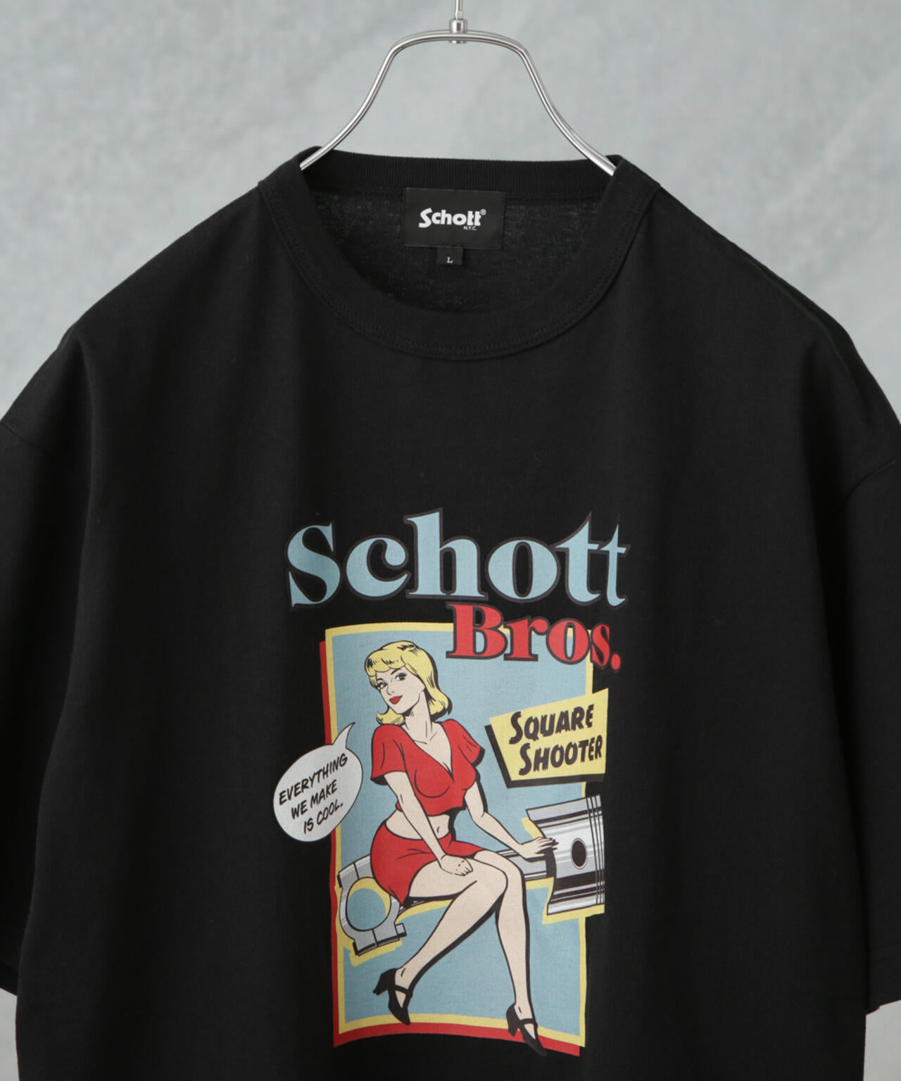 Schott/別注 PIN-UP S/S TEE