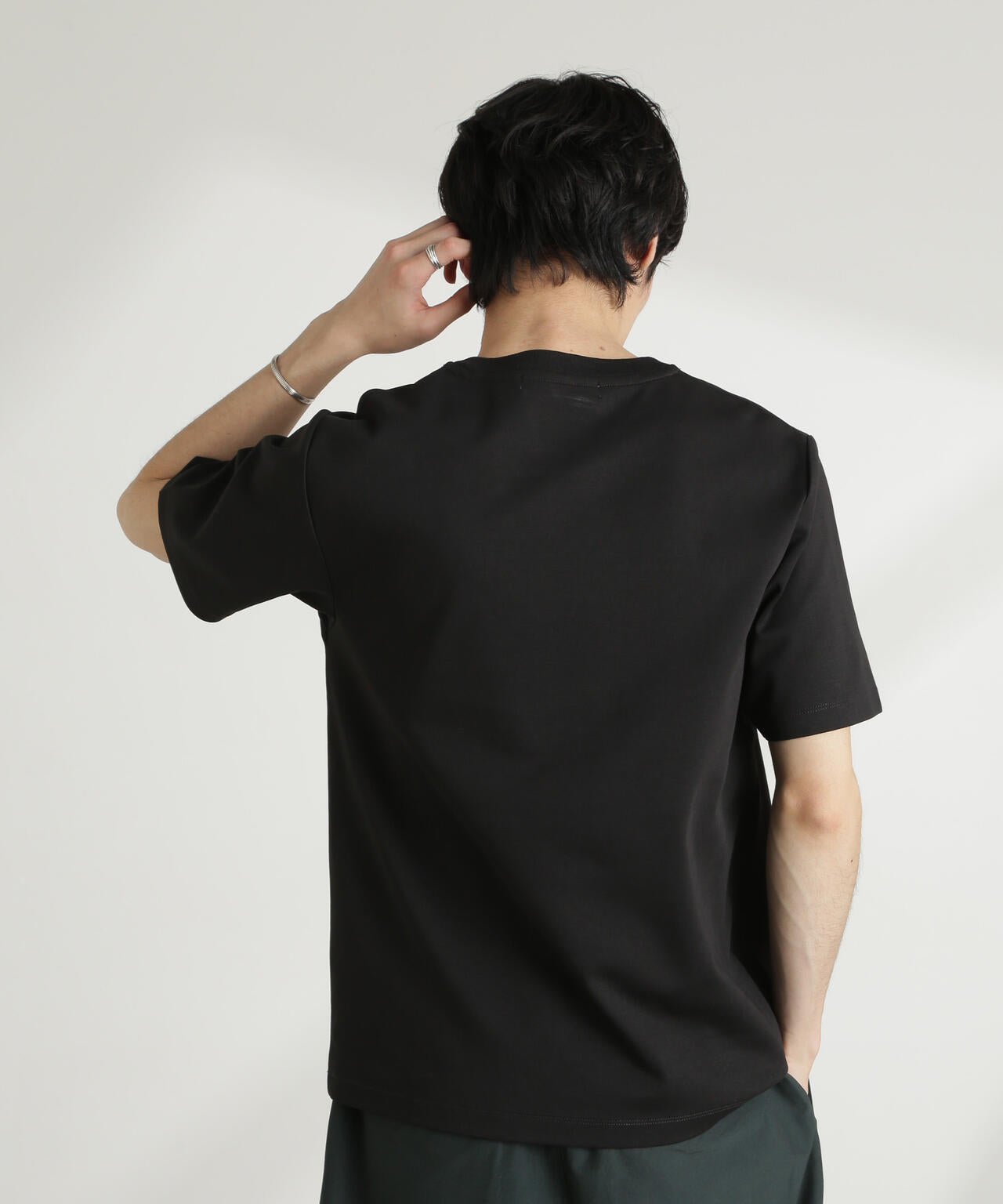 ダブルスムースクルーネックTシャツ 半袖