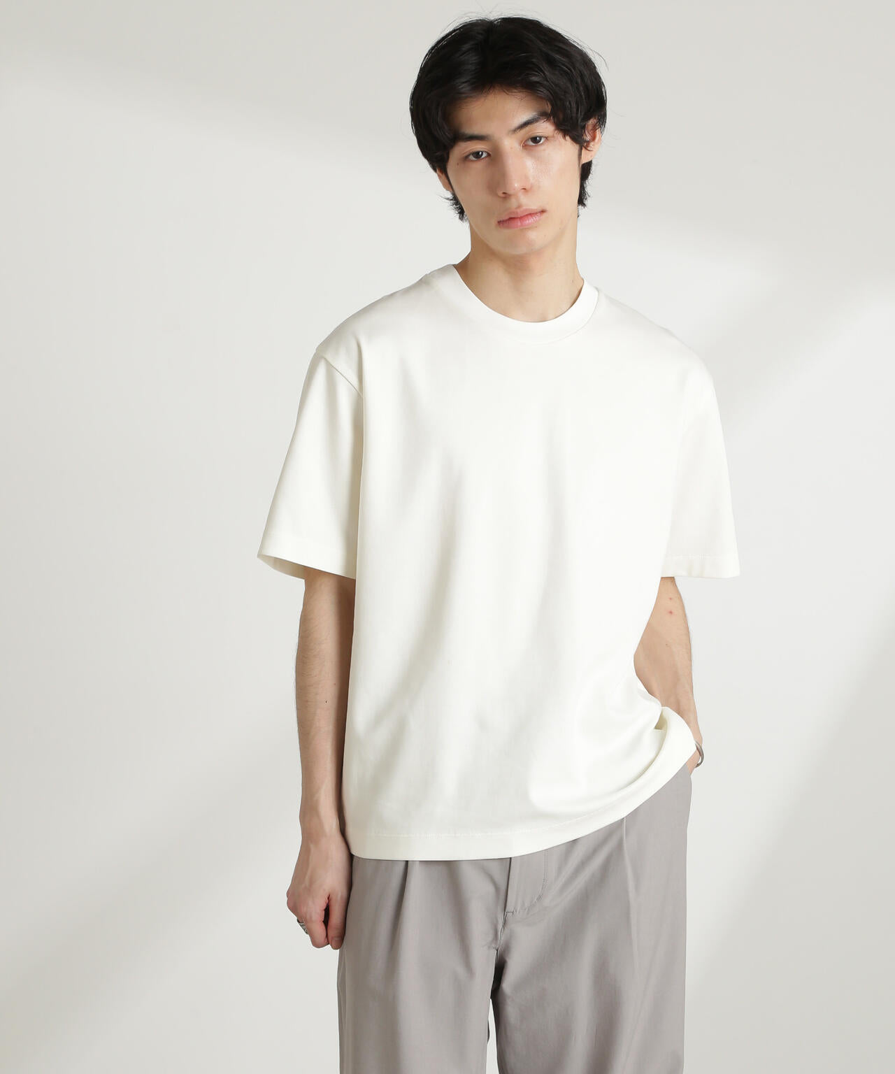 ダブルスムースクルーネックBIGTシャツ 半袖