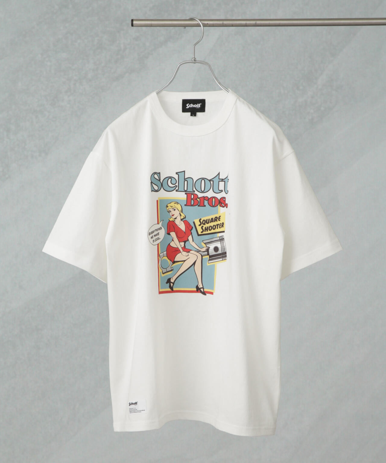 Schott/別注 PIN-UP S/S TEE
