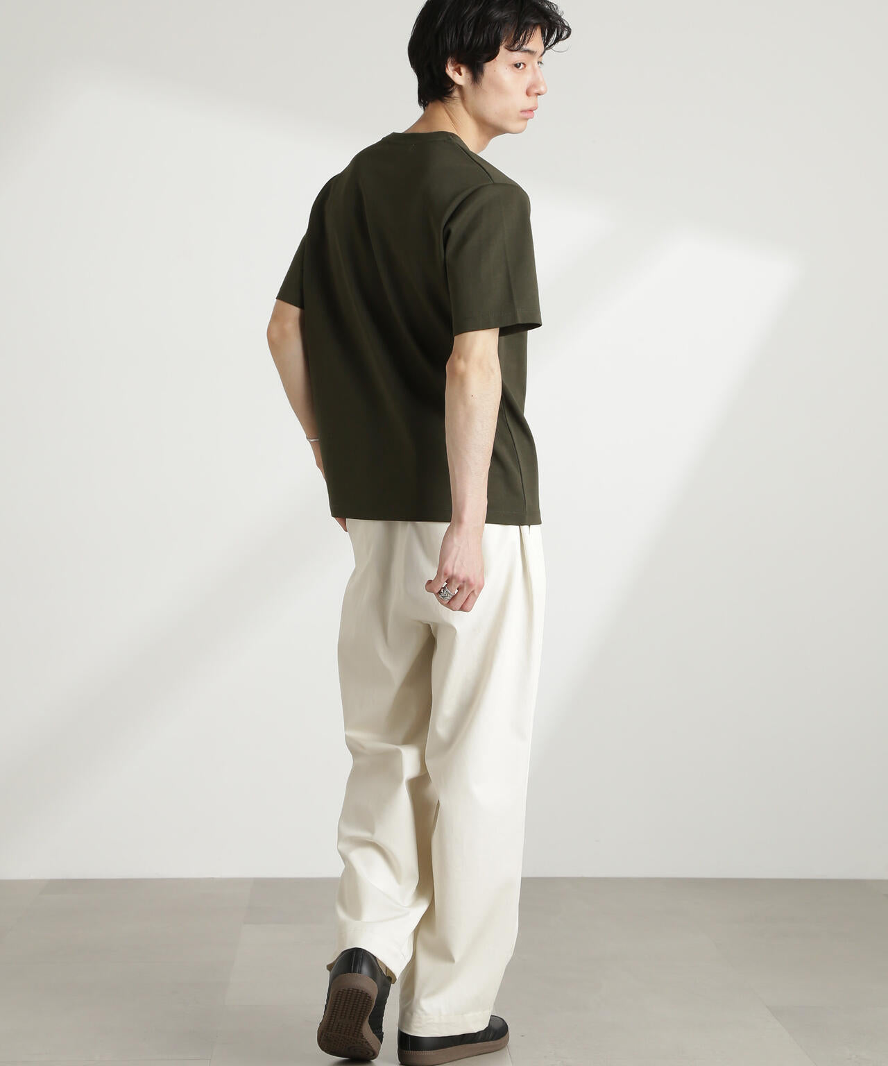 ダブルスムースVネックTシャツ 半袖