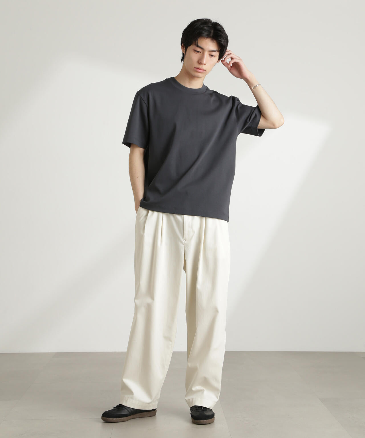 ダブルスムースクルーネックBIGTシャツ 半袖
