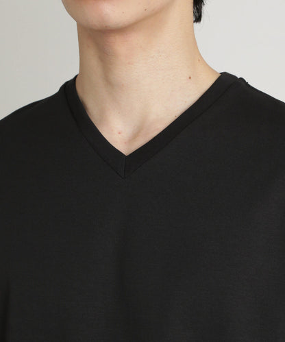 ダブルスムースVネックTシャツ 半袖