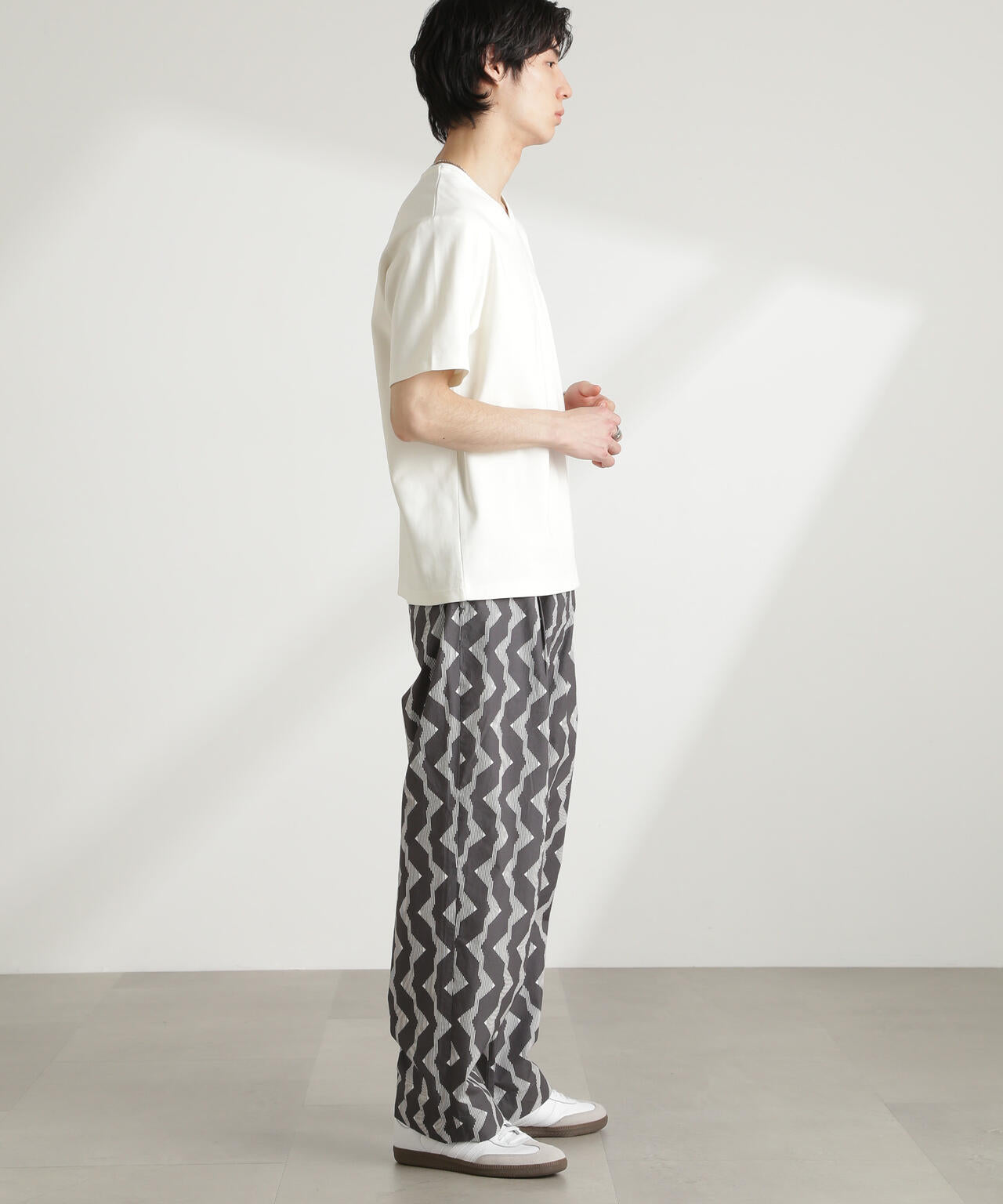ダブルスムースVネックTシャツ 半袖