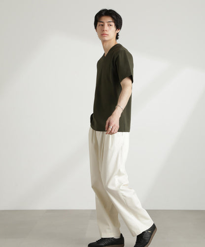 ダブルスムースVネックTシャツ 半袖