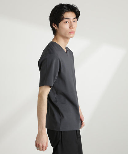 ダブルスムースVネックTシャツ 半袖