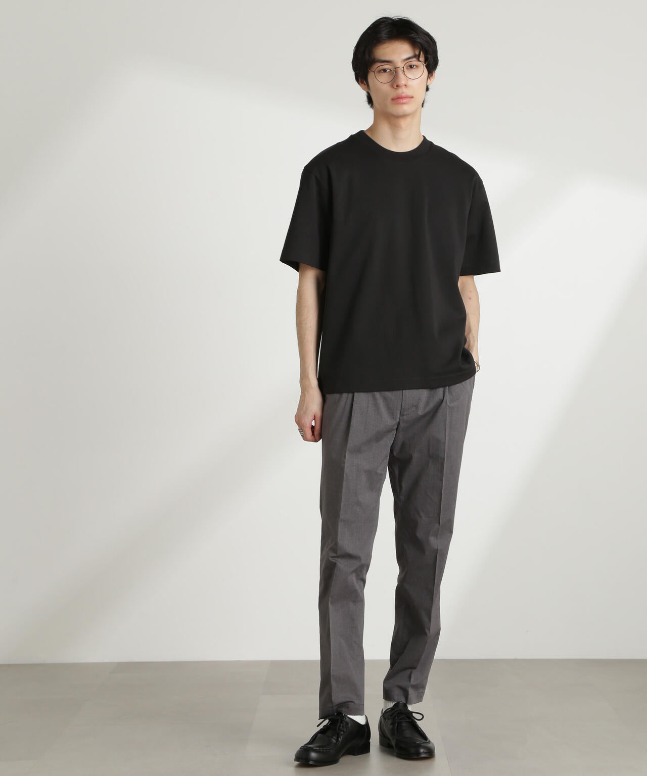 ダブルスムースクルーネックBIGTシャツ 半袖