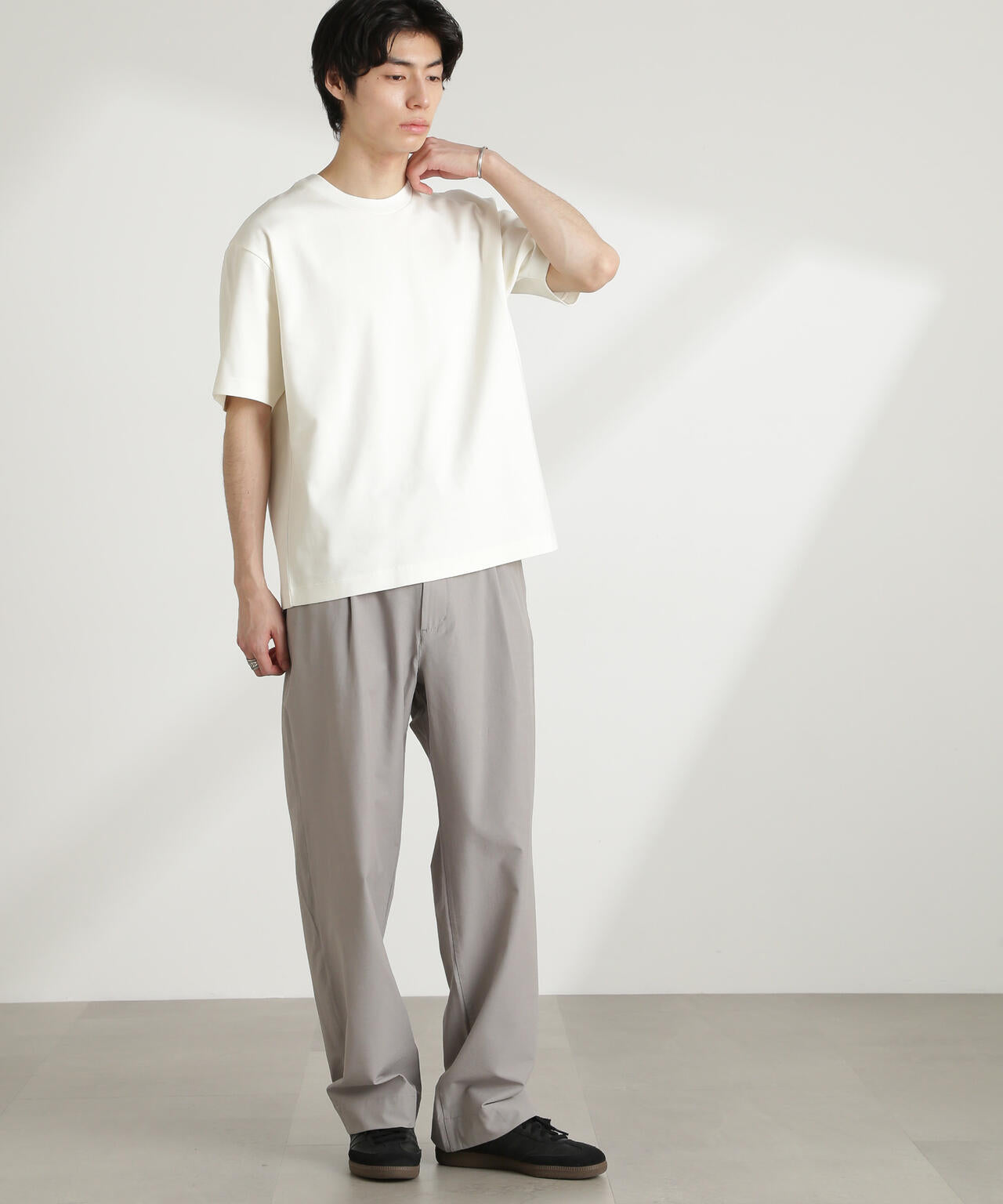 ダブルスムースクルーネックBIGTシャツ 半袖