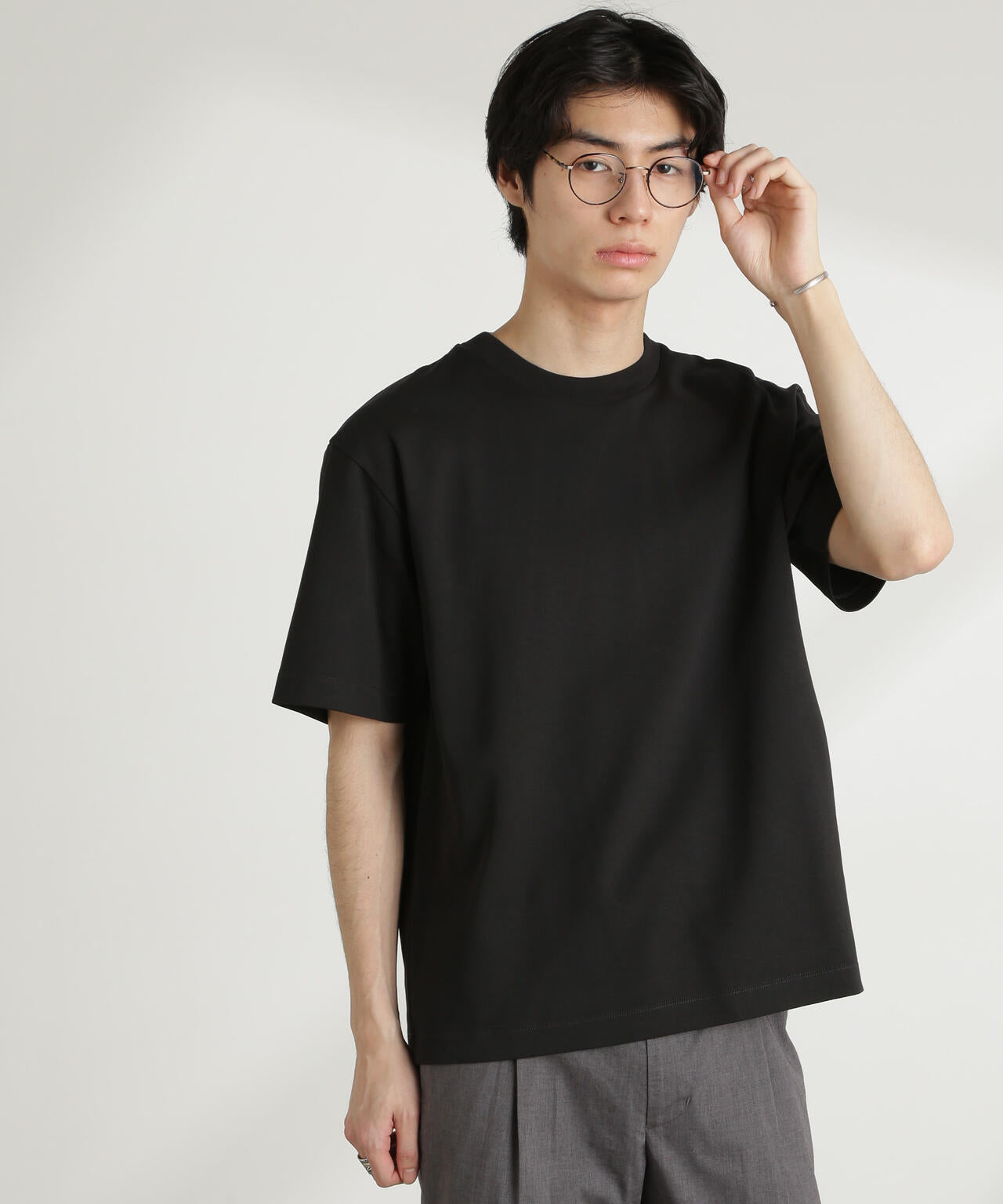 ダブルスムースクルーネックBIGTシャツ 半袖