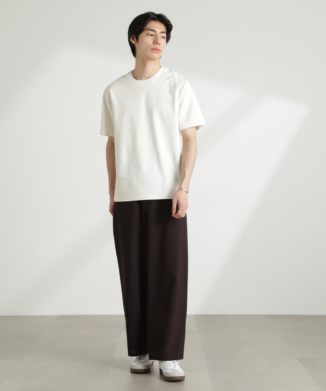 ダブルスムースクルーネックTシャツ 半袖