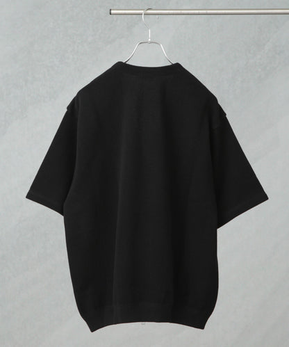 crepuscule/別注 S/S V NECK ZIP CARDIGAN