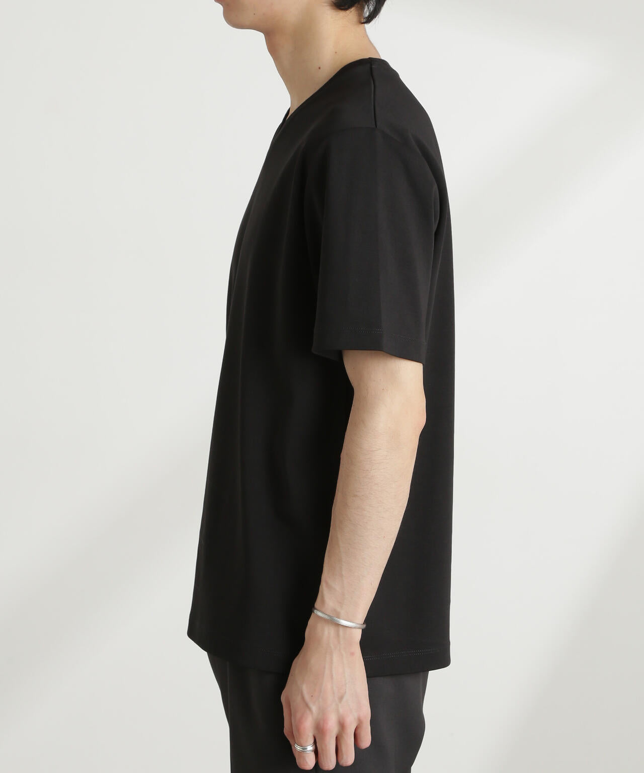 ダブルスムースVネックTシャツ 半袖