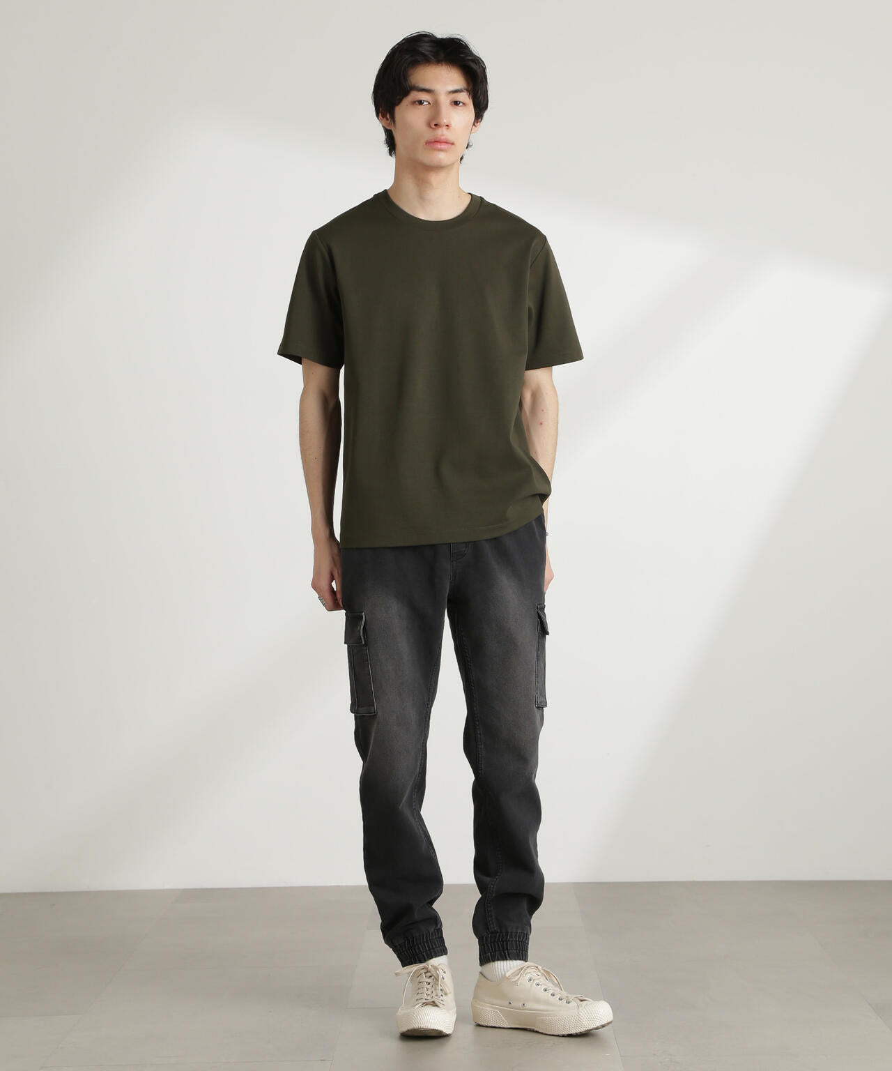 ダブルスムースクルーネックTシャツ 半袖