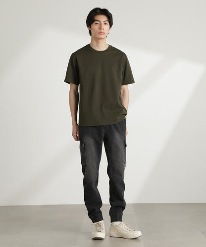 ダブルスムースクルーネックTシャツ 半袖
