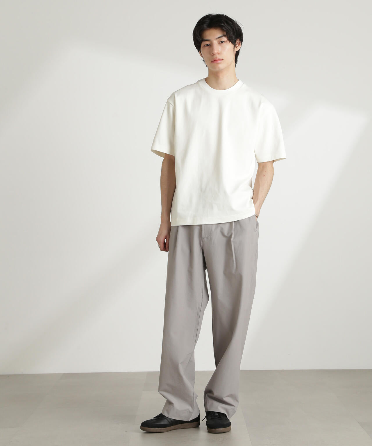 ダブルスムースクルーネックBIGTシャツ 半袖