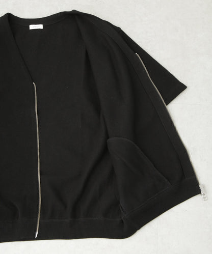 crepuscule/別注 S/S V NECK ZIP CARDIGAN