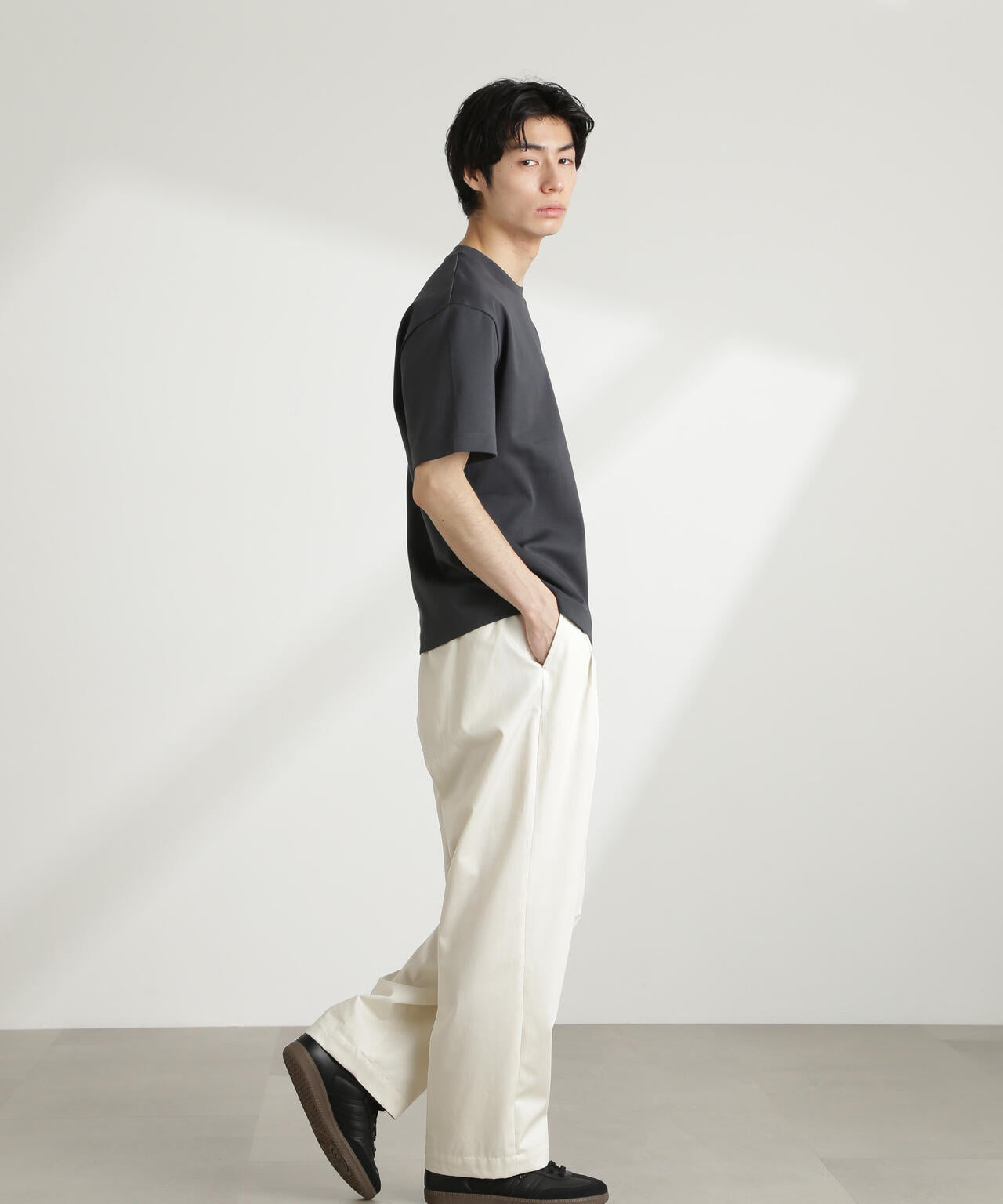 ダブルスムースクルーネックBIGTシャツ 半袖