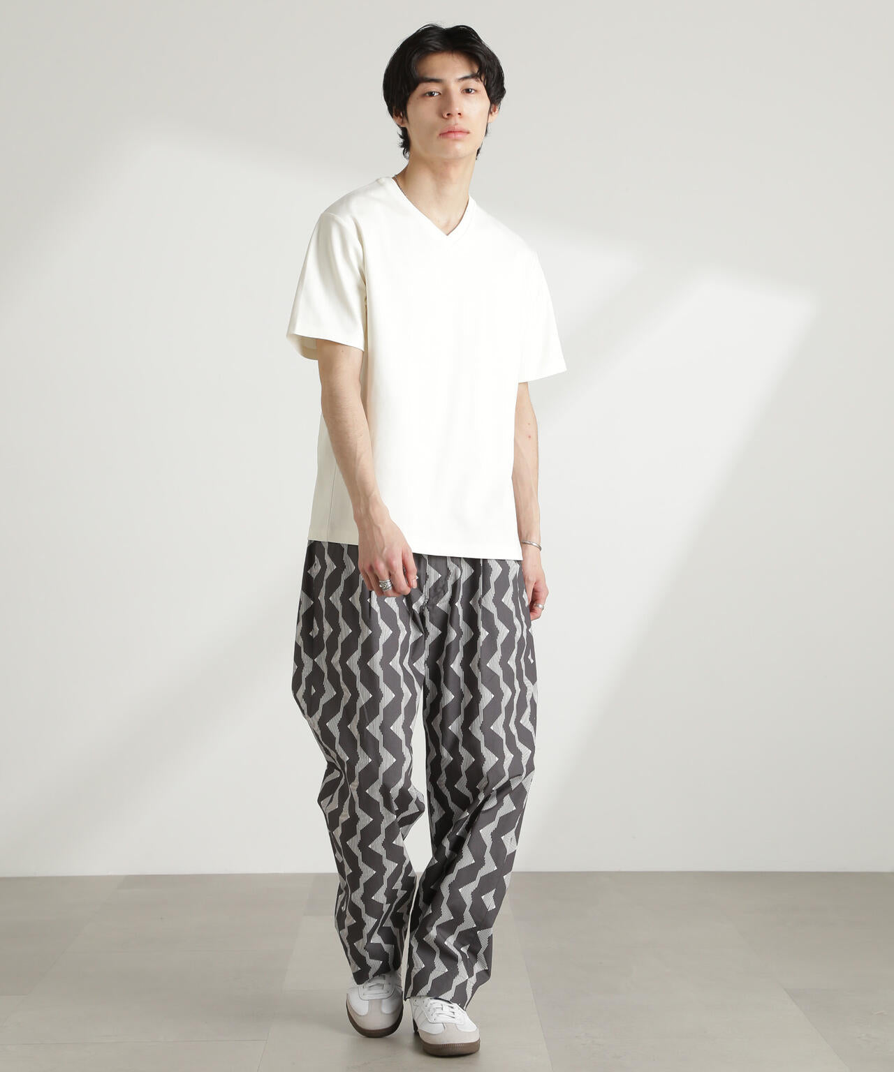ダブルスムースVネックTシャツ 半袖