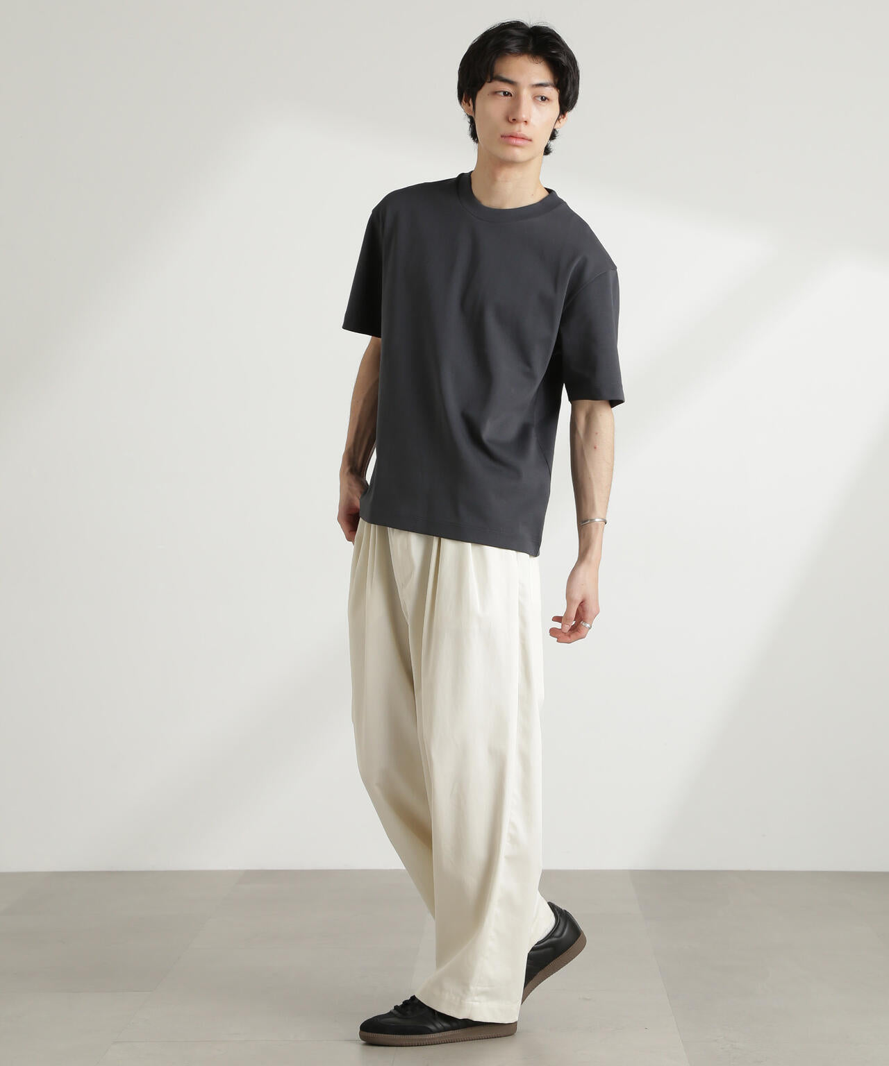 ダブルスムースクルーネックBIGTシャツ 半袖