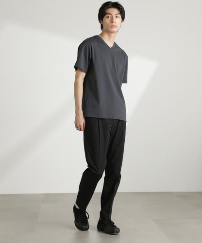ダブルスムースVネックTシャツ 半袖