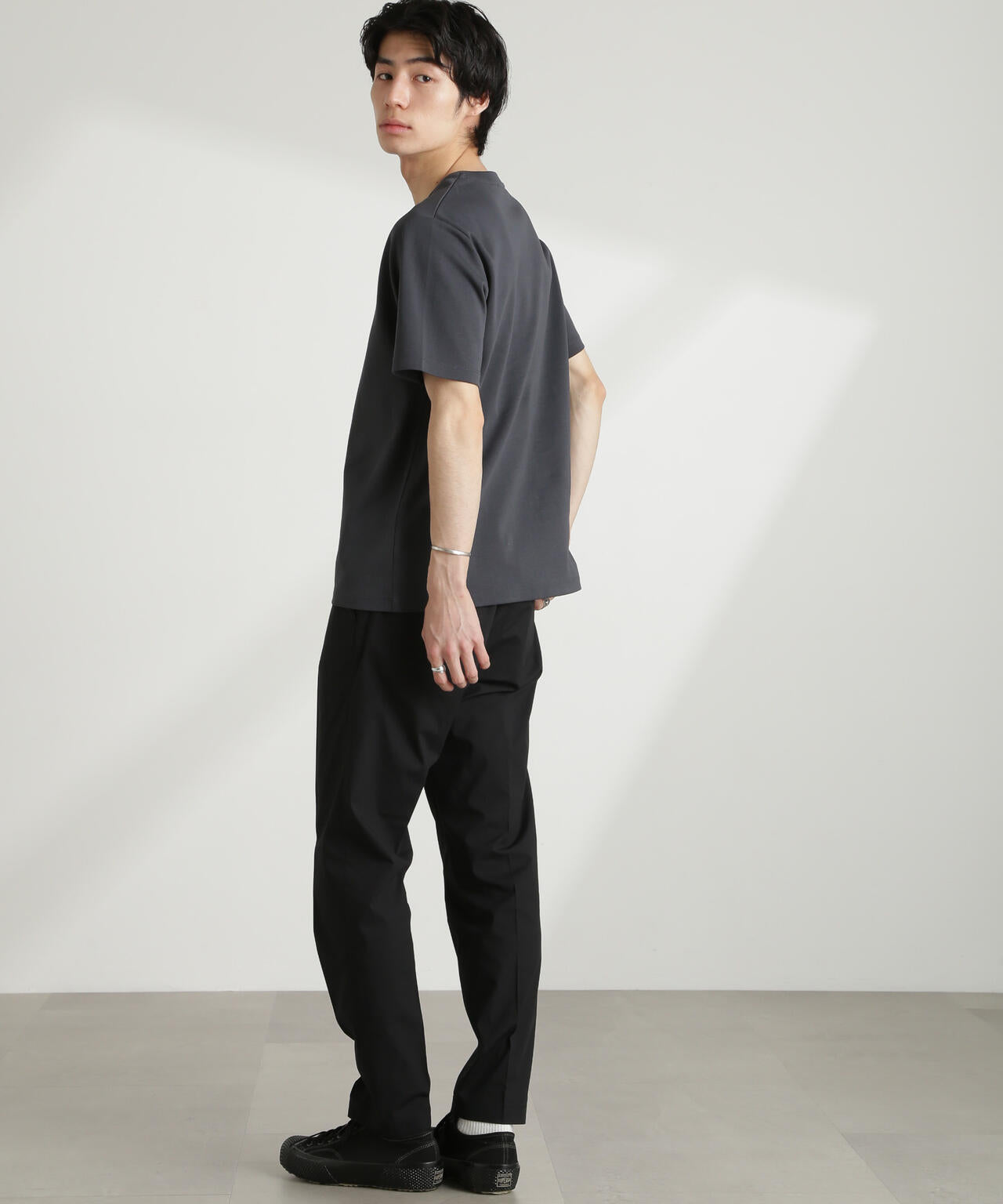 ダブルスムースVネックTシャツ 半袖