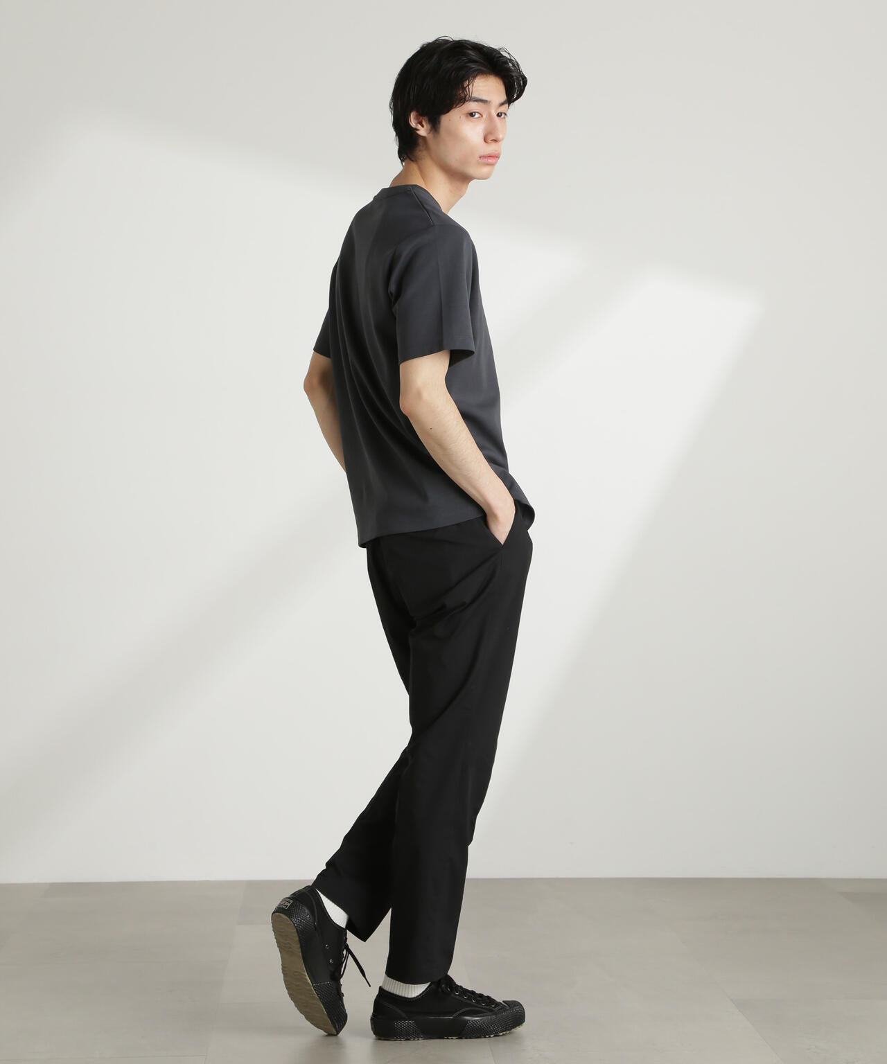 ダブルスムースVネックTシャツ 半袖